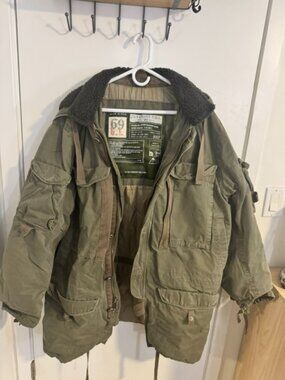 Gap Jeans Winter Parka - Olive Green, Size 2XL